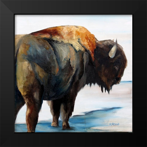 Winters Shadow Black Modern Wood Framed Art Print by Gould, Renee