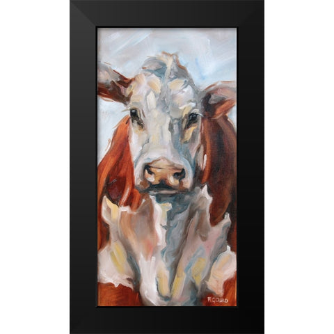 Zoe Black Modern Wood Framed Art Print by Gould, Renee