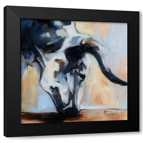 Grazing Black Modern Wood Framed Art Print with Double Matting by Gould, Renee