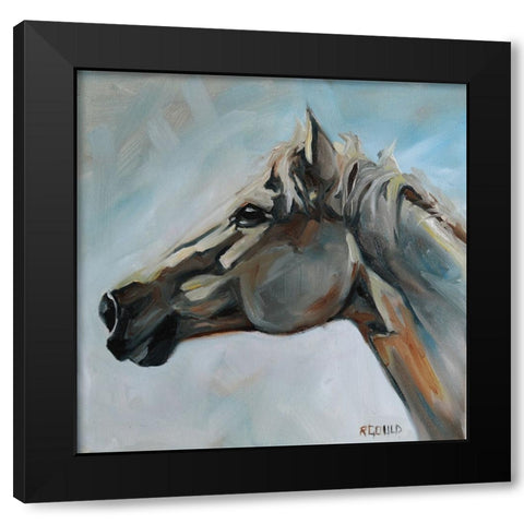 Sun Bathed Black Modern Wood Framed Art Print with Double Matting by Gould, Renee