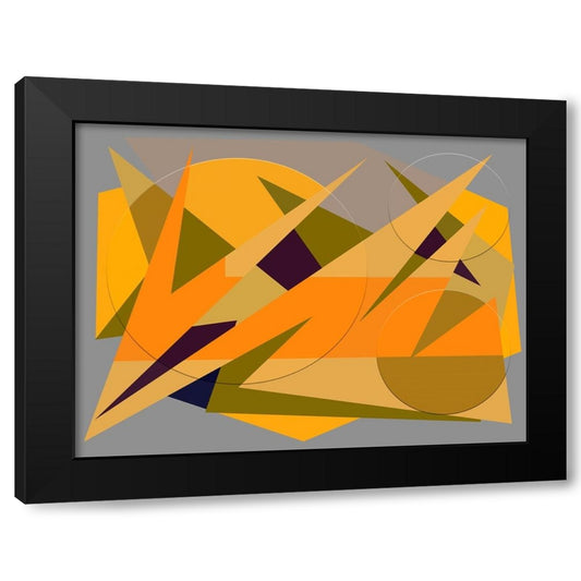 Bliss Color Collage Black Modern Wood Framed Art Print by Homawoo, Richard