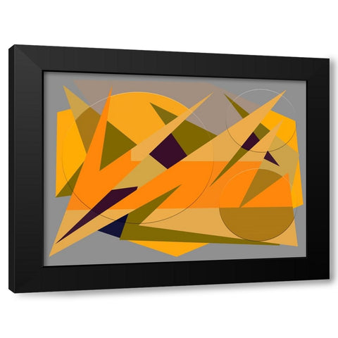 Bliss Color Collage Black Modern Wood Framed Art Print by Homawoo, Richard