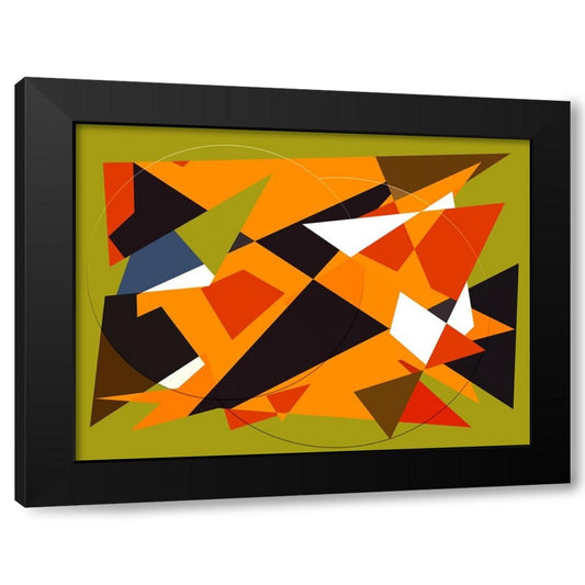 Brio Color Collage Black Modern Wood Framed Art Print by Homawoo, Richard