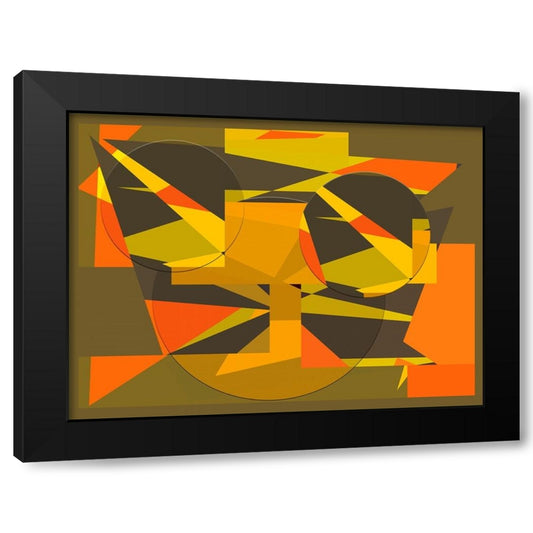Charisma Color Collage Black Modern Wood Framed Art Print by Homawoo, Richard