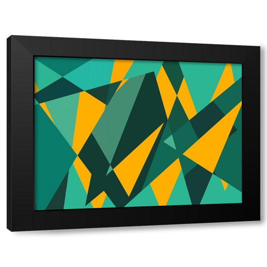 Delight Color Collage Black Modern Wood Framed Art Print by Homawoo, Richard