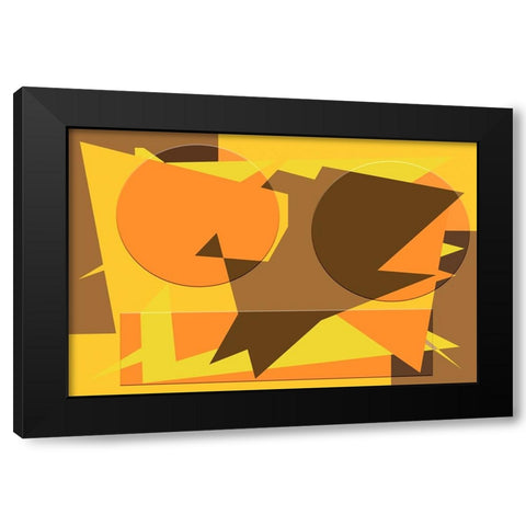Groov Color Collage Black Modern Wood Framed Art Print by Homawoo, Richard