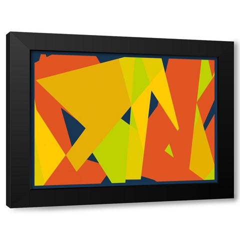 Metamorphosis Color Collage Black Modern Wood Framed Art Print by Homawoo, Richard