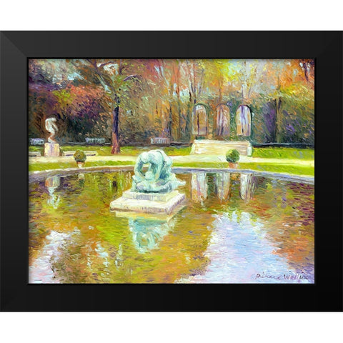 Rodin Museum Black Modern Wood Framed Art Print by Wallich, Richard