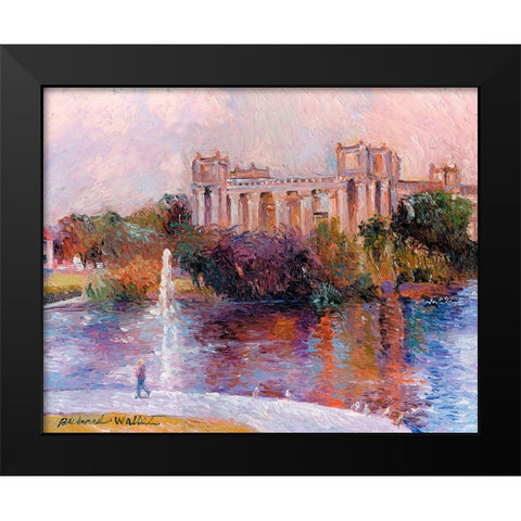 San Francisco Black Modern Wood Framed Art Print by Wallich, Richard