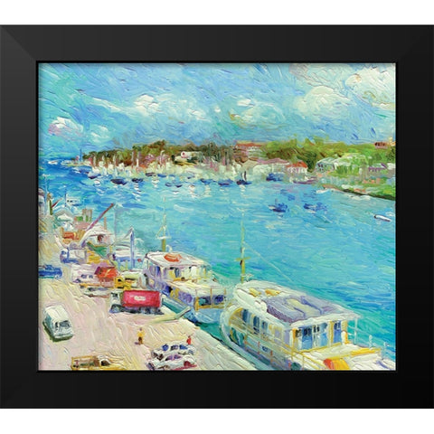 Bahamas Black Modern Wood Framed Art Print by Wallich, Richard
