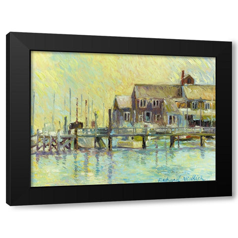 Narragansett Black Modern Wood Framed Art Print with Double Matting by Wallich, Richard