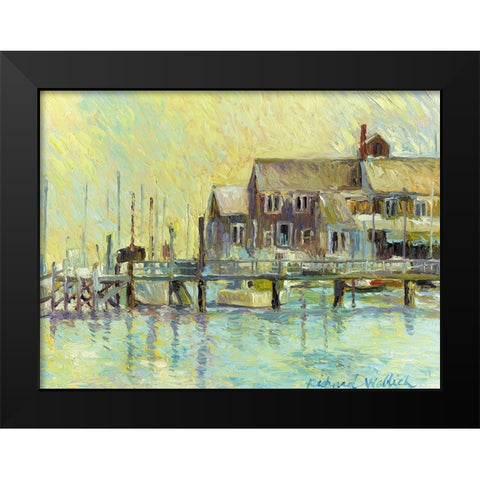 Narragansett Black Modern Wood Framed Art Print by Wallich, Richard