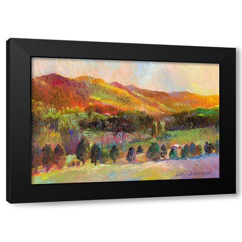 Colorado Sunset Black Modern Wood Framed Art Print by Wallich, Richard