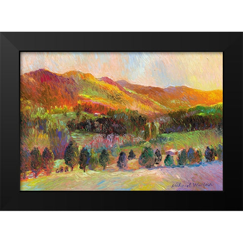 Colorado Sunset Black Modern Wood Framed Art Print by Wallich, Richard