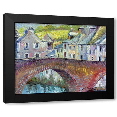 France Black Modern Wood Framed Art Print by Wallich, Richard
