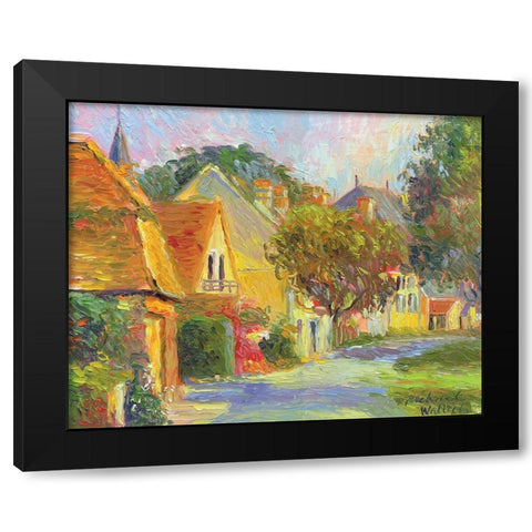 France I Black Modern Wood Framed Art Print by Wallich, Richard