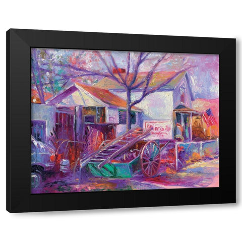 Mercado Black Modern Wood Framed Art Print by Wallich, Richard