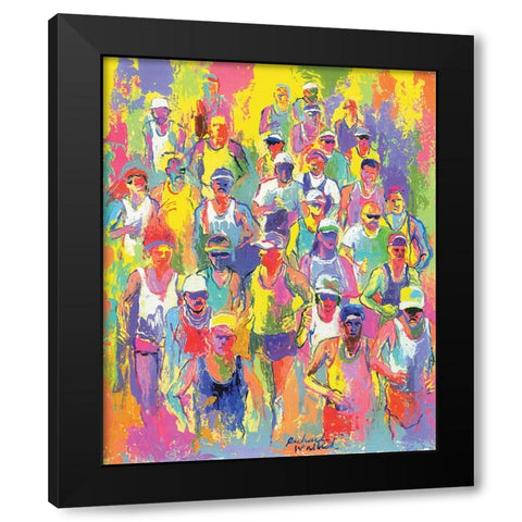 Marathon Black Modern Wood Framed Art Print by Wallich, Richard