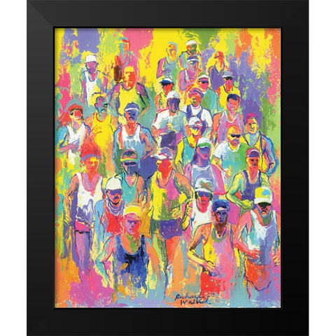 Marathon Black Modern Wood Framed Art Print by Wallich, Richard
