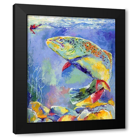 Big Ed Black Modern Wood Framed Art Print by Wallich, Richard