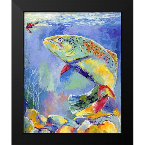 Big Ed Black Modern Wood Framed Art Print by Wallich, Richard