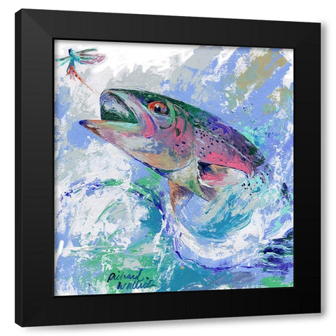 Big One Black Modern Wood Framed Art Print with Double Matting by Wallich, Richard