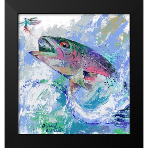 Big One Black Modern Wood Framed Art Print by Wallich, Richard