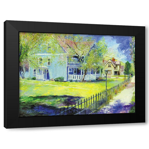 Georgetown Black Modern Wood Framed Art Print by Wallich, Richard
