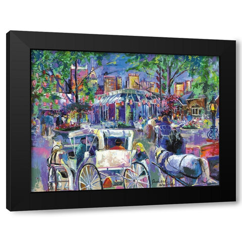 Tavern On The Green 2 Black Modern Wood Framed Art Print by Wallich, Richard