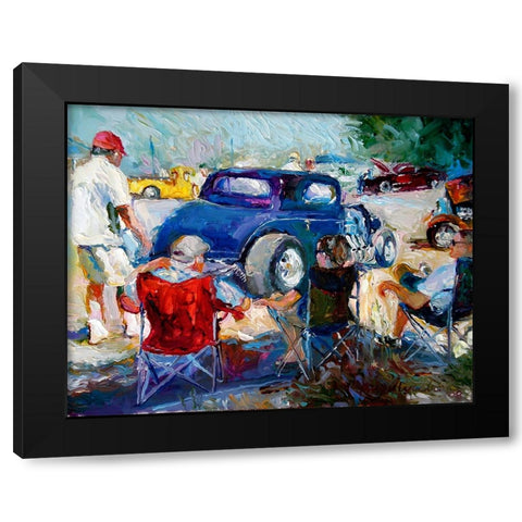 H Rods Black Modern Wood Framed Art Print by Wallich, Richard