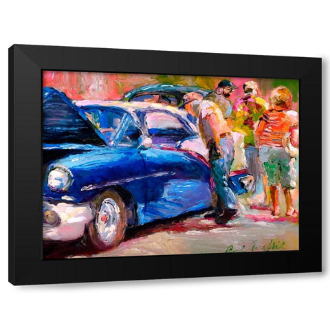 Olds Black Modern Wood Framed Art Print with Double Matting by Wallich, Richard
