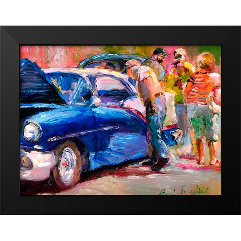 Olds Black Modern Wood Framed Art Print by Wallich, Richard