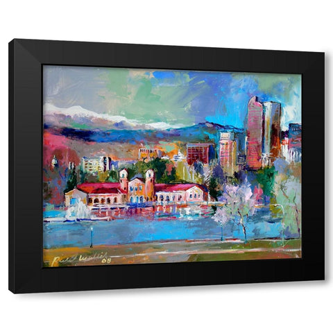 Denver Black Modern Wood Framed Art Print by Wallich, Richard
