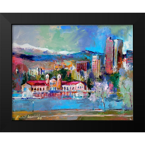Denver Black Modern Wood Framed Art Print by Wallich, Richard