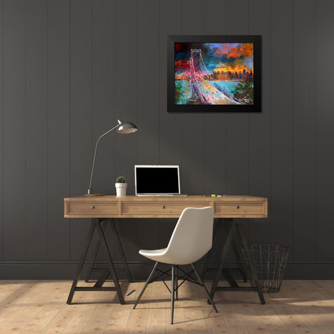 San Fran Black Modern Wood Framed Art Print by Wallich, Richard