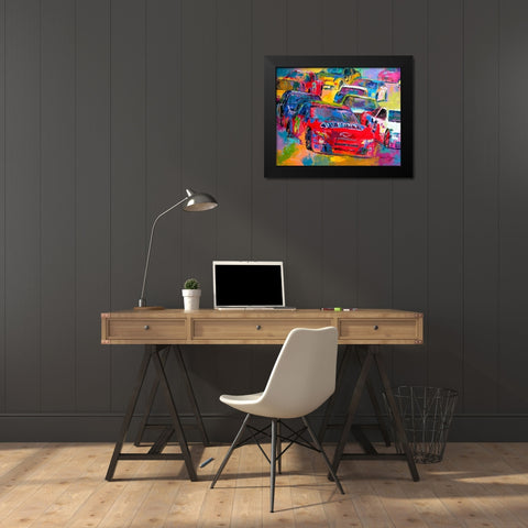 Jeff Gordon Black Modern Wood Framed Art Print by Wallich, Richard