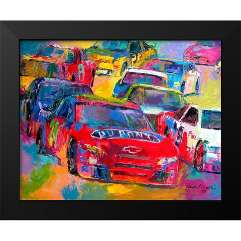 Jeff Gordon Black Modern Wood Framed Art Print by Wallich, Richard