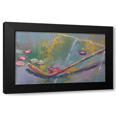 Chips Black Modern Wood Framed Art Print with Double Matting by Wallich, Richard