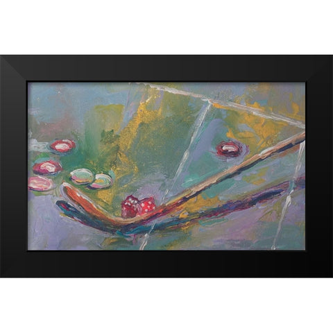 Chips Black Modern Wood Framed Art Print by Wallich, Richard