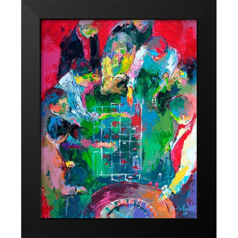 Roulette Black Modern Wood Framed Art Print by Wallich, Richard