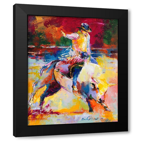 Rodeo Black Modern Wood Framed Art Print with Double Matting by Wallich, Richard