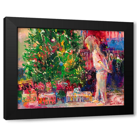 Jaden Black Modern Wood Framed Art Print by Wallich, Richard