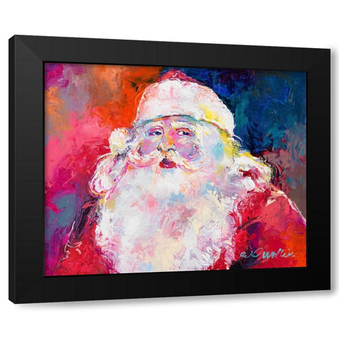 Santa Black Modern Wood Framed Art Print with Double Matting by Wallich, Richard
