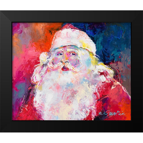 Santa Black Modern Wood Framed Art Print by Wallich, Richard