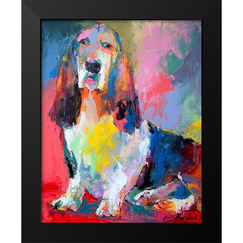 Art Bass Black Modern Wood Framed Art Print by Wallich, Richard