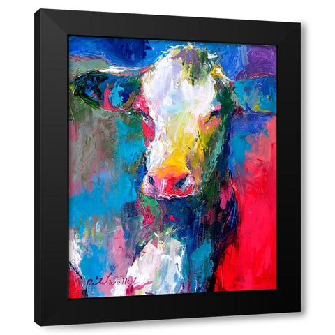 Art Cow 2 Black Modern Wood Framed Art Print by Wallich, Richard