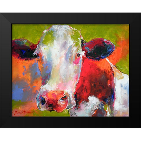 Art Cow Black Modern Wood Framed Art Print by Wallich, Richard