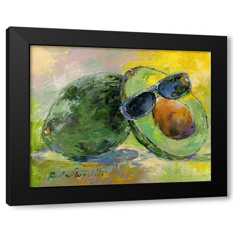 Art Avocado Black Modern Wood Framed Art Print by Wallich, Richard