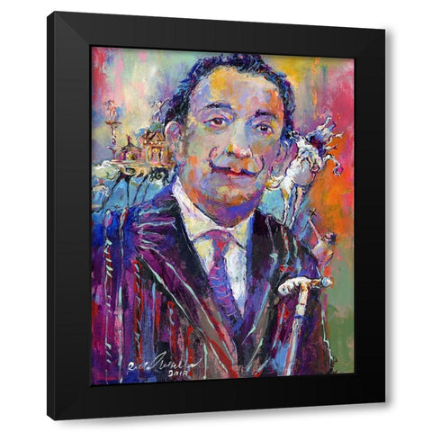 Dali Black Modern Wood Framed Art Print by Wallich, Richard