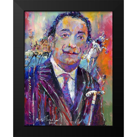 Dali Black Modern Wood Framed Art Print by Wallich, Richard